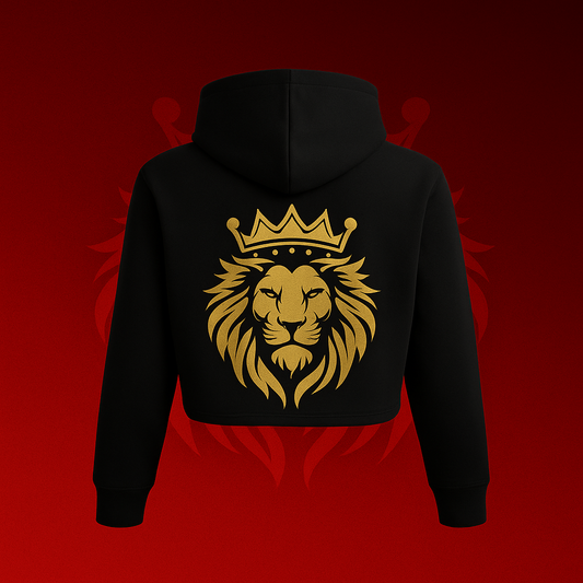 Women’s Always In Profit® Gold Lion Crop Hoodie