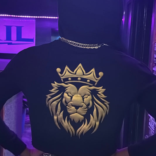 Women’s Always In Profit® Gold Lion Crop Hoodie